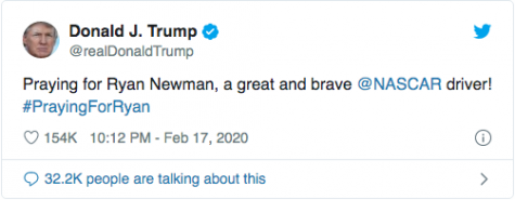 President Trump Tweeting Prayers for Ryan