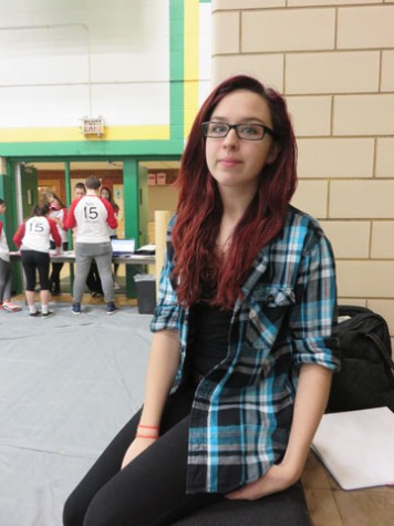 "I wanted to [donate blood] but I couldn't because I'm on an antibiotic," - senior Anna Eckhardt