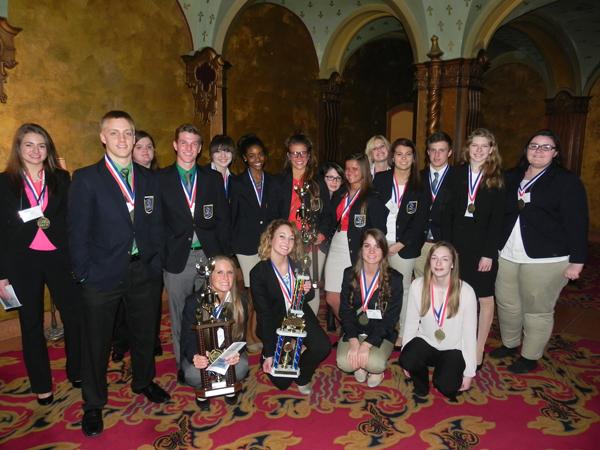 Top Ten contestants and National CDC qualifiers after the award ceremony held at the  Ohio Theatre in Columbus.