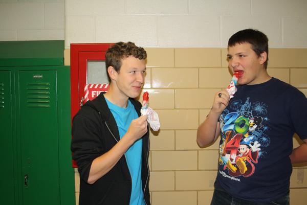 Brian Edwards and Micah Hardman betray humanity by eating lackluster popsicles. 