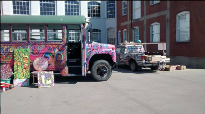 The Art Truck parked at an event called Third on Third which was held in downtown Dayton  on August 17.