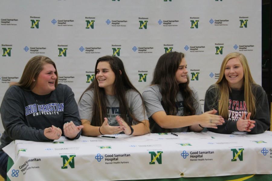 Senior softball players Whitney Fiedler, Emily and Lizzie Ritchie, and Taylor Hoover discuss their futures as college athletes.