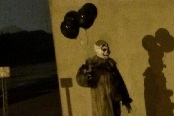 A creepy clown was spotted in Green Bay, Wisconsin (photo courtesy of upi.com) 