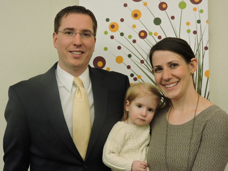 Dr. Inkrott, with his wife Laura and his daughter Julianne, will fill the position of Mr. George Caras (photo courtesy of englewoodindependent.com)