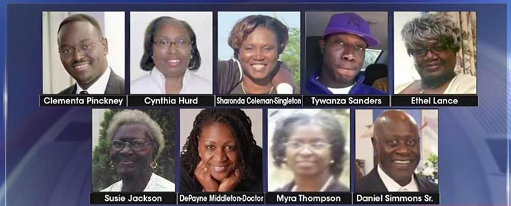 Nine victims were killed by Dylann Roof. 