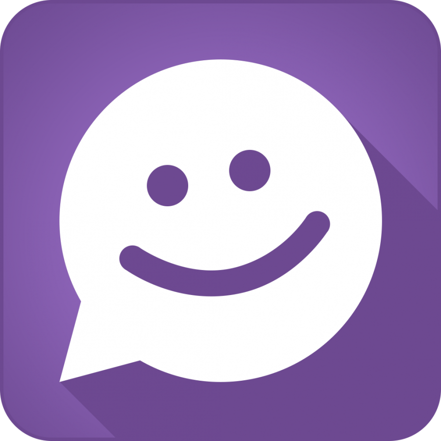The icon for the app MeetMe is a smiling conversation bubble (Photo courtesy of MeetMe, Inc).