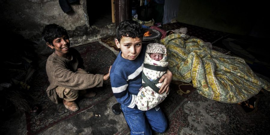Many children have lost their homes due to the war in Syria (courtesy of Huffington Post).