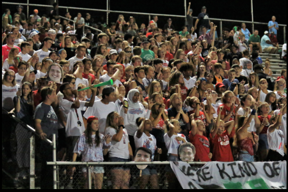 The student section during the first home game photo courtesy of Northmontschools.com