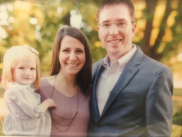 Dr. Inkrott with his wife and daughter 