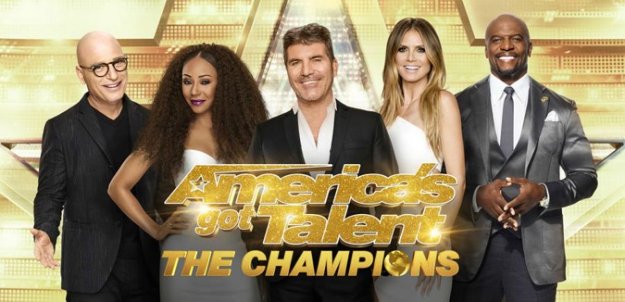 The logo for the new season of Americas Got Talent (AGT) with the returning judges and the new host Terry Crews (inquisitr.com).