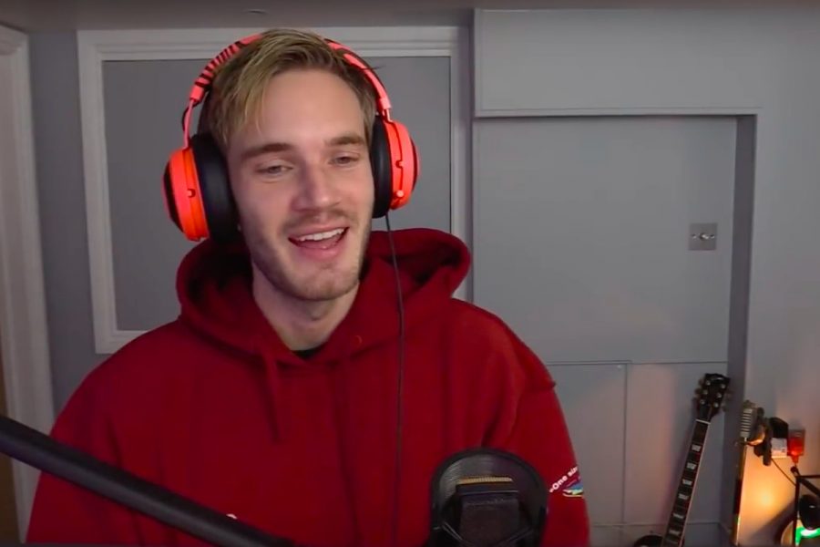 An image of PewDiePie captured from a video in April.