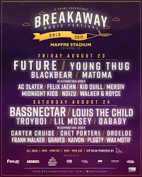 Poster for the 2019 Breakaway music festival