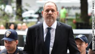 Weinstein walking into court for the New York trial.