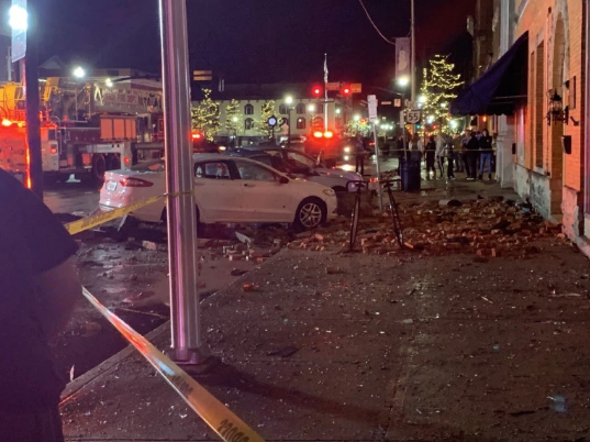 The tornado damages in Troy (courtesy of 2News).