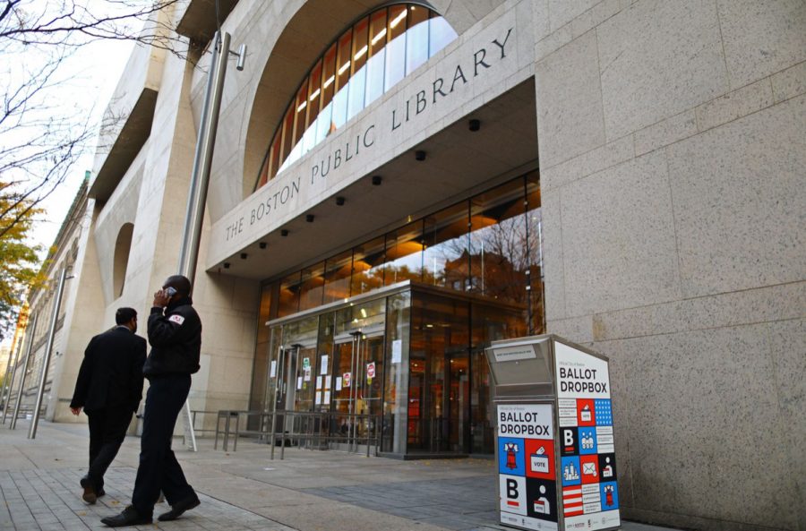 The Boston Public Library, where the ballot burning took place.
Credits: bostonglobe.com