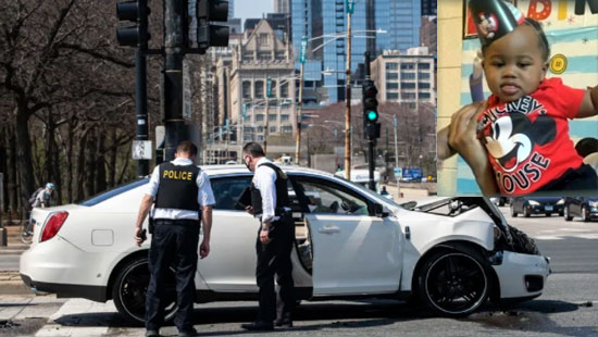 Crime scene where the 21 month old baby was shot at. (Image courtesy of Maggio News.)