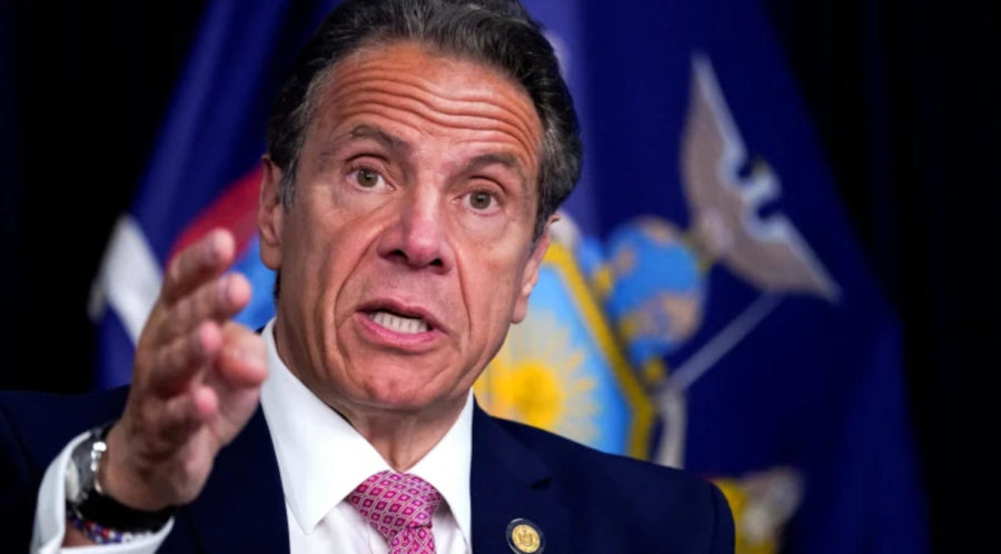 New York Governor Andrew Cuomo speaks during a news conference in New York City, May 10, 2021