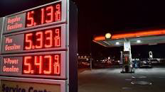 Pump prices at a California gas station.
Credit: marketplace.org

