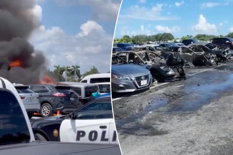 Multiple Destroyed Cars After Grill Left Under Vehicle