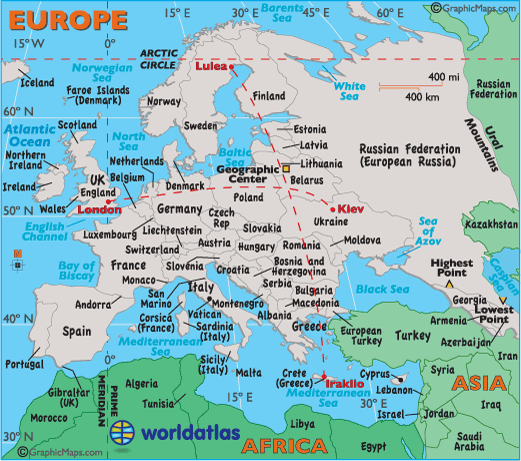 Map of Europe 