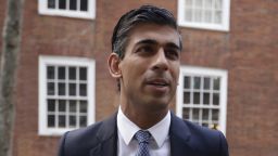 Rishi Sunak arrives at his office. From CNN Business