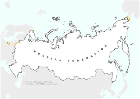 The Russian Federation with NATO Borders