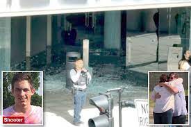 Officers inside of the bank, attempting to find survirors and investigate the shooting.
Credit: New York Post