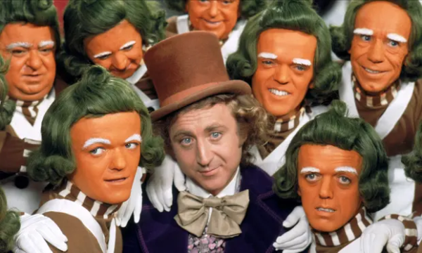 Willy Wonka and his Oompa Loompas