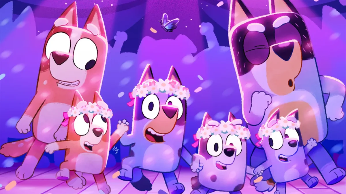 Bluey and Family during the episode The Sign