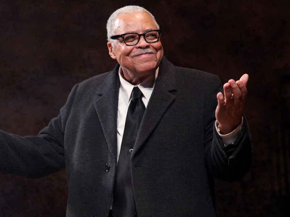 James Earl Jones celebrates his 80th birthday by blowing the candles out on his cake at The Golden Theatre, Jan. 17, 2011, in New York.
