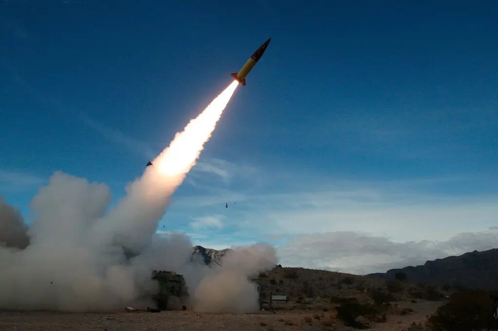 Army Tactical Missile Systems ( ATACMS ) can reach up to 300km ( 186 miles ) and are tough to intercept due to their high speed. ( Hamilton, Associated Press ).