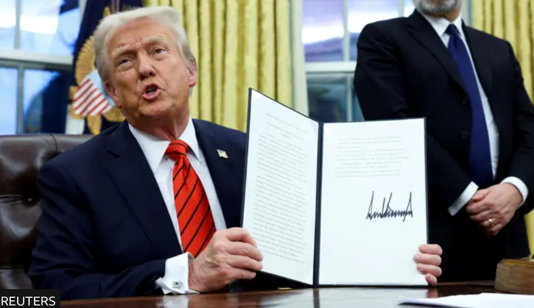 Trump signing off on tariff for aluminum and steel.