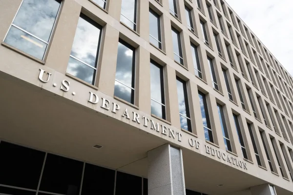 The Department of Education announced on Monday that it will restart collecting federal student loans in default on May 5. ( April, 21 2025 | CNN Newsource | Saul Loeb / AFP / Getty Images ).