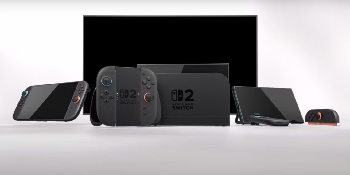 Display photo of the Nintendo Switch 2, shown in the official teaser for the console. ( April, 2025 | GameRant | Nintendo ).