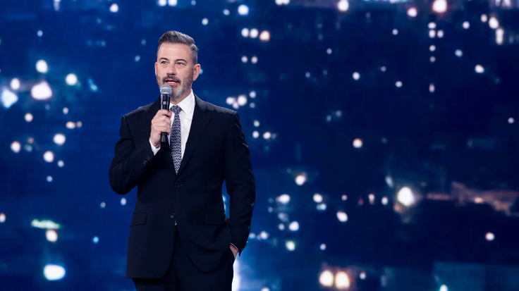 Jimmy Kimmel at the Disney advertising upfront on Tuesday