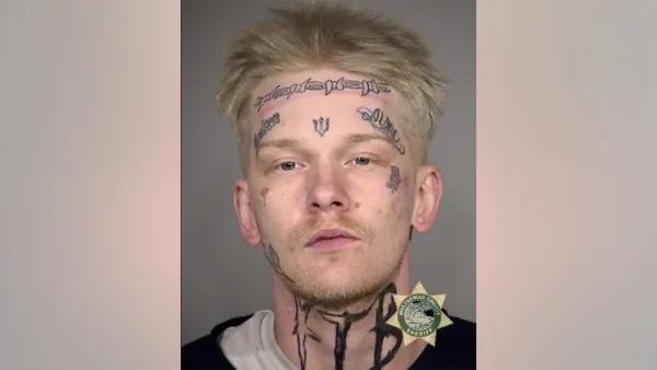 Ty Anthony Sage's mug shot after being arrested and taken to the station.