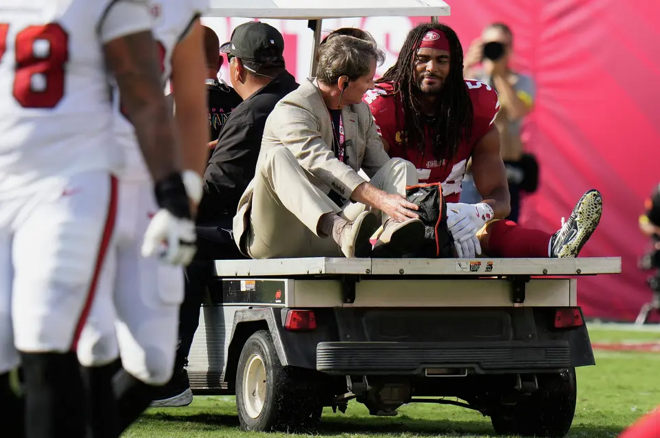 San Francisco 49ers Suffer Heartbreaking loss after Fred Warner's Season ending injury