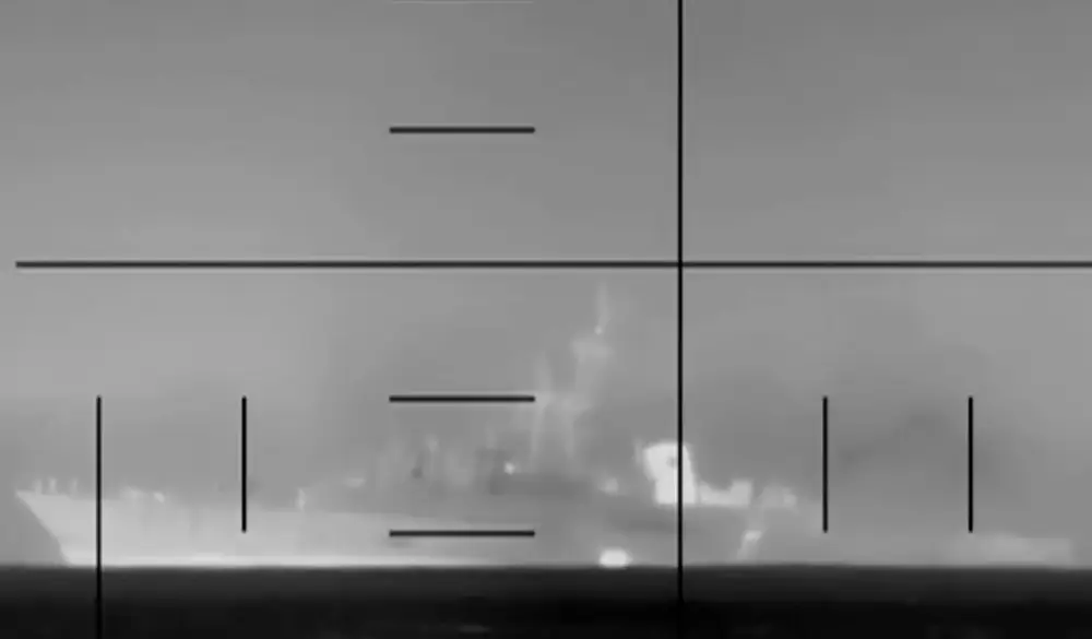 An Iranian warship was struck by a US submarine torpedo, Secretary of Defense Pete Hegseth told reporters on Wednesday.( US Department of Defense/ March, 3, 26 )